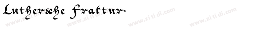 Luthersche Fraktur字体转换